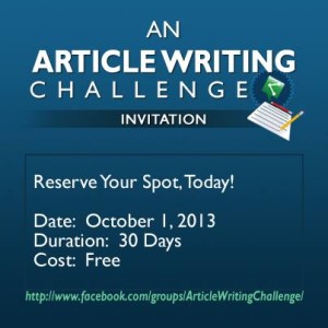 Bonnie gean's Article Writing Challenge