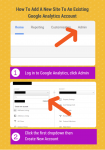 How to add a new site to an existing Google Analytics account