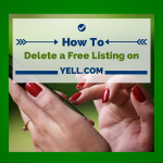 How to delete a free Yell.com listing